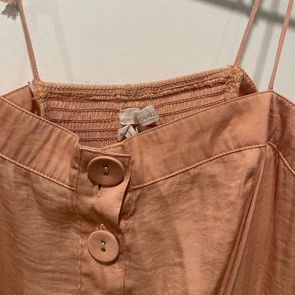 Urban Outfitters Gold Dust Tie Shoulder Midi Dress - Picture 6 of 11